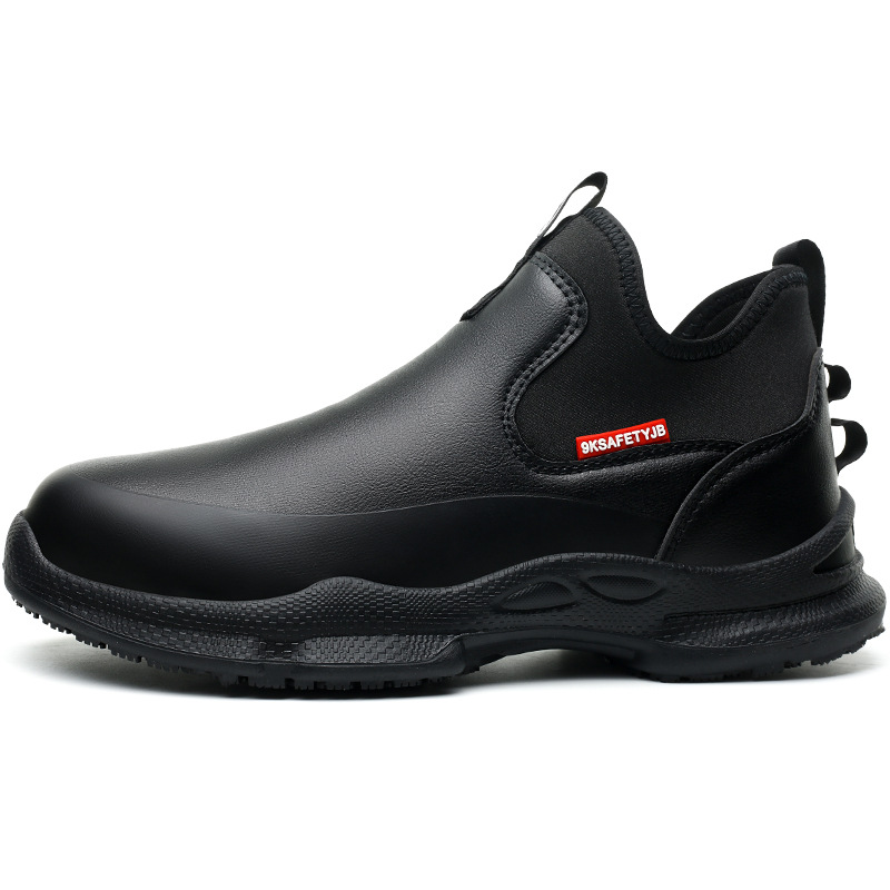 Nuevos zapatos de chef antideslizantes, resistentes al aceite y transpirables para cuatro estaciones, zapatos de trabajo de hombre de suela suave y cómodos