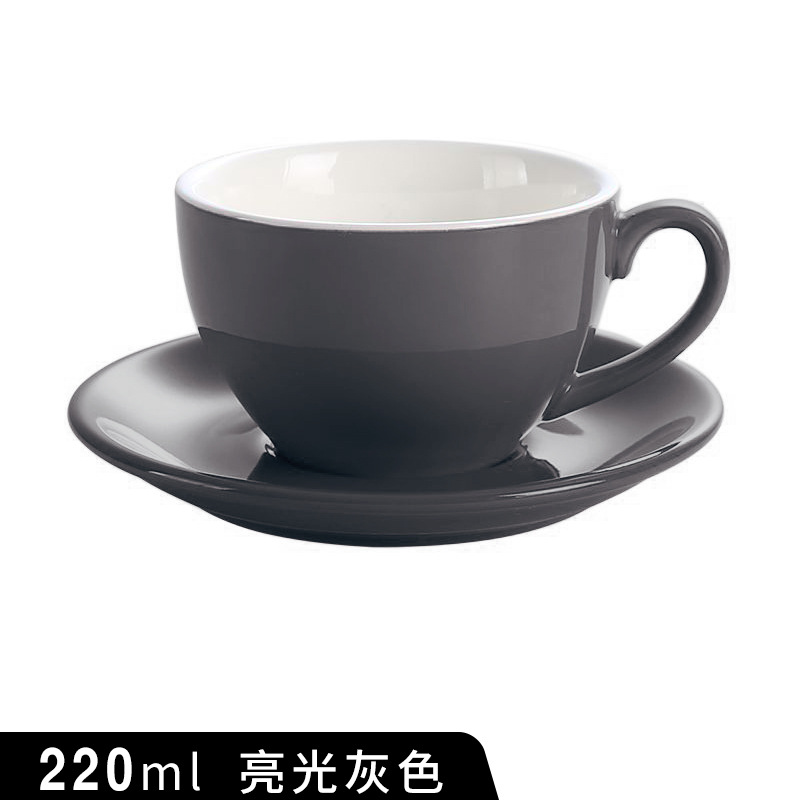 Taza de café de cerámica 220ml estilo europeo pequeño lujo capsicino Mocha taza italiana concentrada taza latte