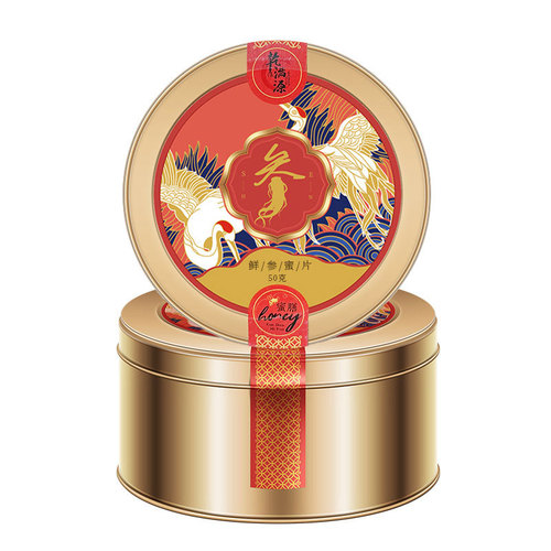Fresh Ginseng Honey Slices 50g Iron Box Packaging - Northeast Specialty Changbai Mountain Ginseng Honey Slices, Recruiting Agents