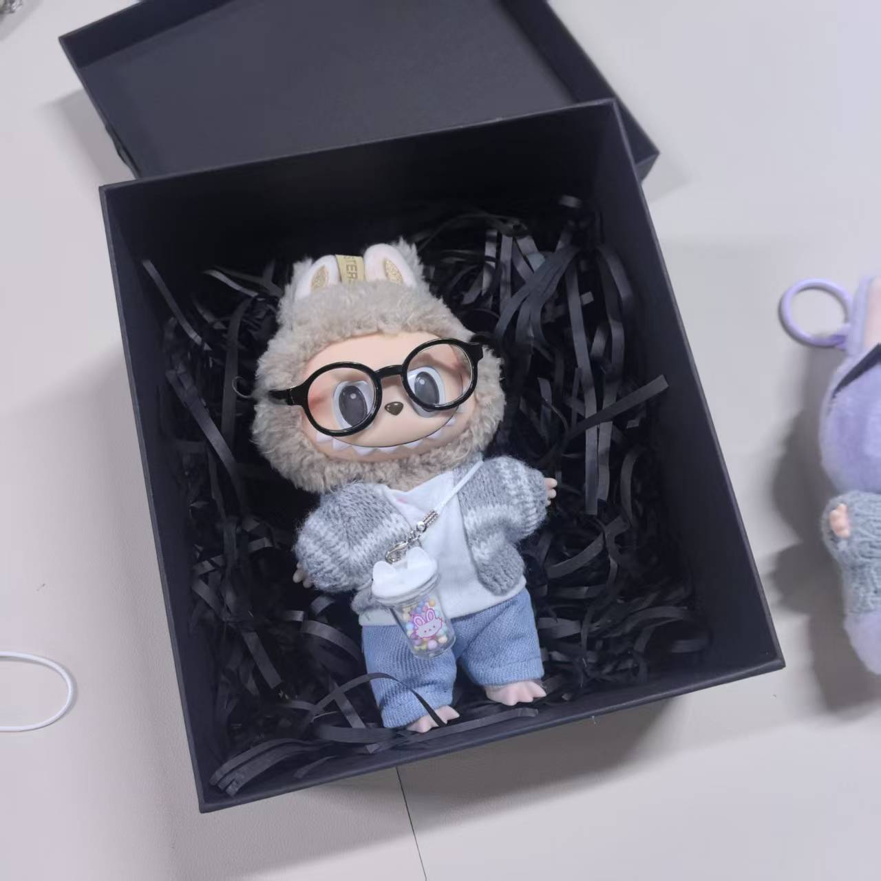 [의류/액세서리만 판매] (회색 가디건 5종 세트)