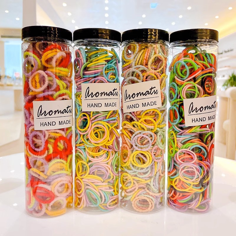 La banda de goma de la banda del pelo del bebé del verano de los niños tamaño pequeño del pelo no daña el pelo banda de goma elástica cuerda del pelo de las muchachas accesorios del pelo