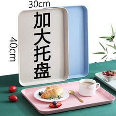 加大托盤長方形網紅創意擺攤盤多肉盤彩色茶水盤酒店食堂上菜盤