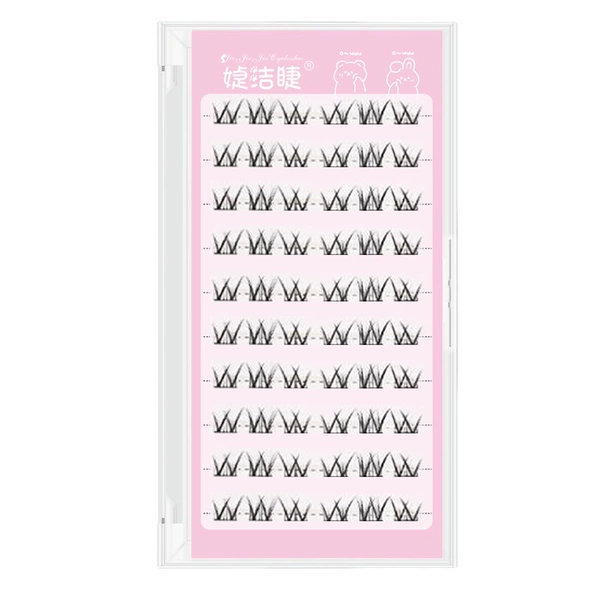 ✿Glue-free✿10 rows and 60 clusters of small flower rolls 9-12mm