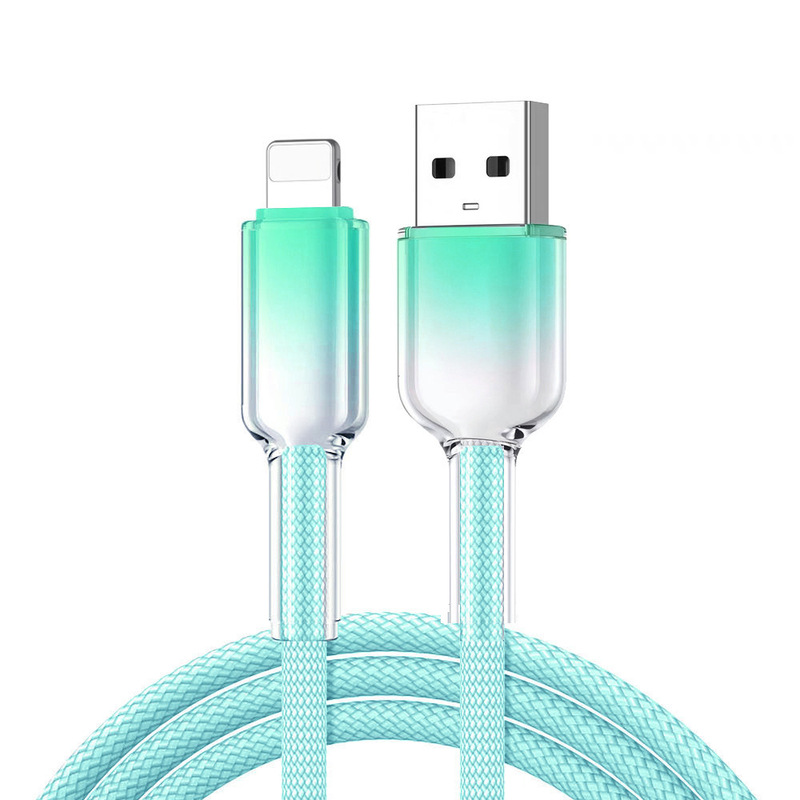 グラデーション氷晶透明pd60w急速充電ケーブルは華為iphone16充電線リンゴ15急速充電を適用する|undefined