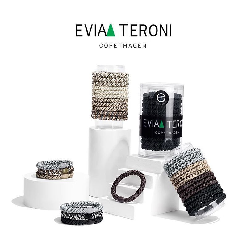 15 Pieces of Canned Kuo Ling Zheng Qinwen's Same Style Hair Ties, Danish Hair Ropes, High Elasticity Thick Hair Ropes, 2025 New Classy 15 Pieces of Canned Kuo Ling Zheng Qinwen's Same Style Hair Ties, Danish Hair Ropes, High Elasticity Thick Hair Ropes, 2025 New Classy