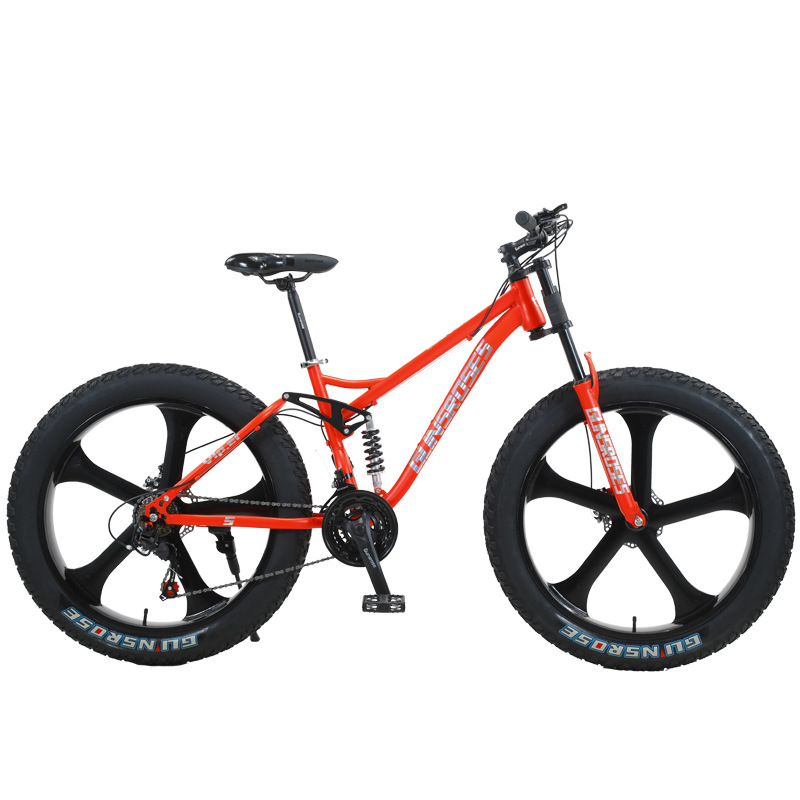 26-inch variable speed off-road beach snowmobile ultra-wide 4.0 large tire mountain bike 3/5 knife all-in-one wheel bicycle