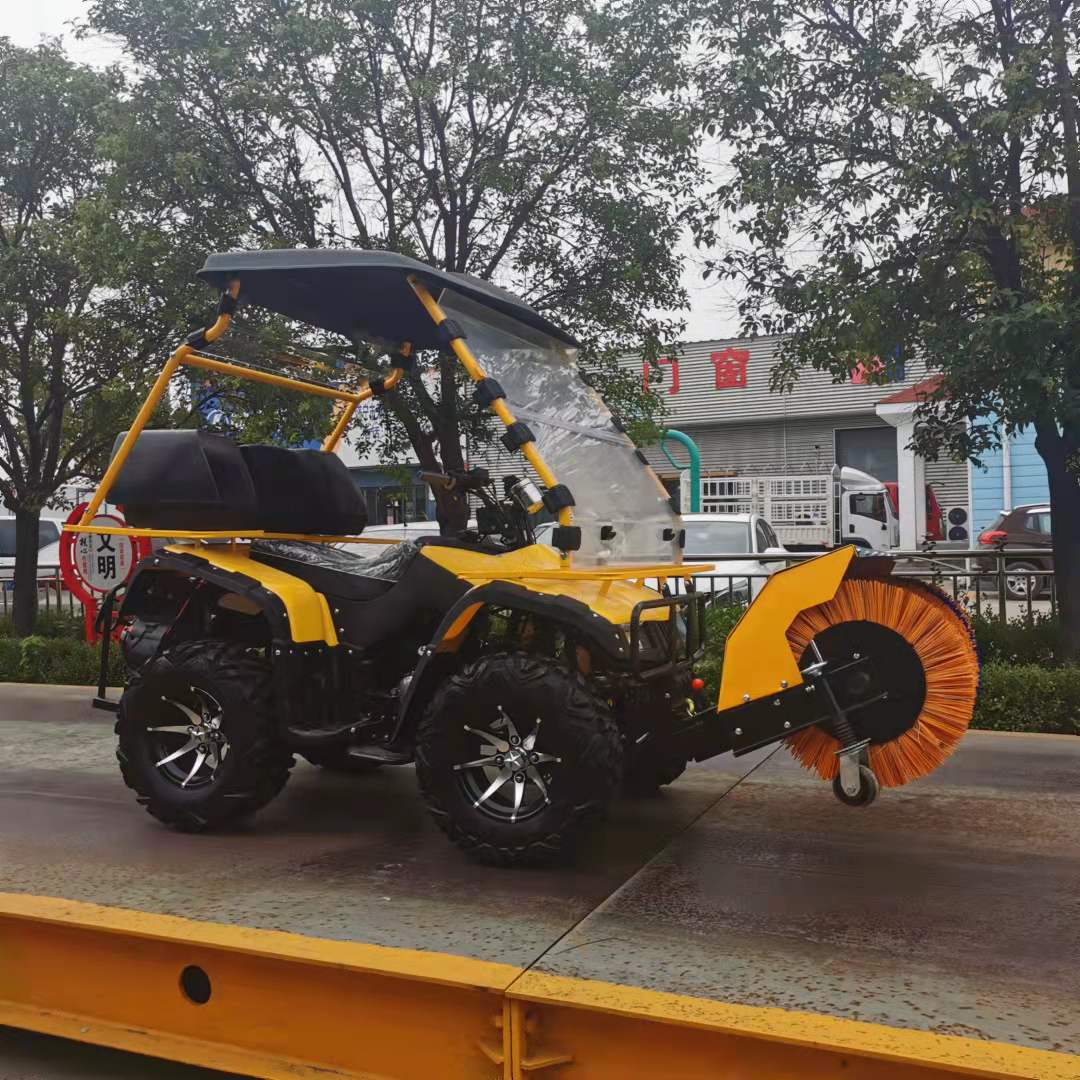 驾驶式扫雪机 清雪车 驾驶室大型燃油多功能沙滩扫雪车