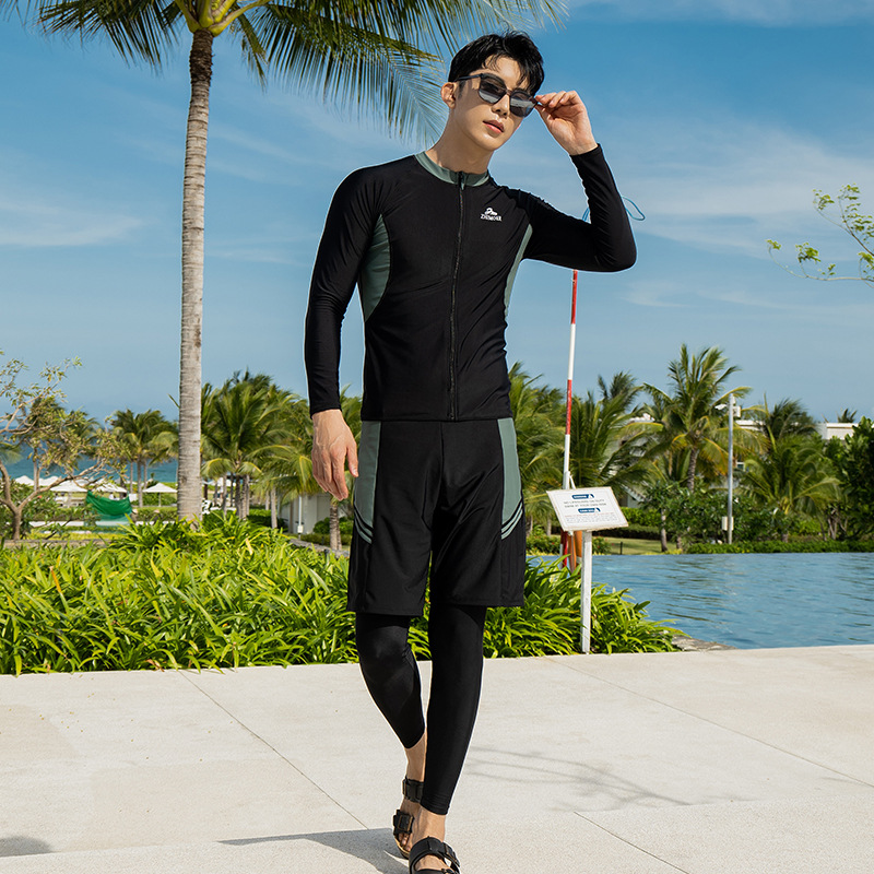 Snorkeling Jellyfish Suit Couple Warm Swimsuit Women's Surfing Suit Sun Protection Quick-Drying Wetsuit Men's Split Long-Sleeved Pants
