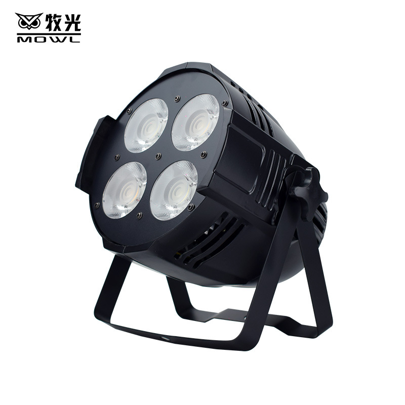 Iluminación de escenario Luz de audiencia COB Luz de superficie de cuatro ojos 200W Barra de boda rendimiento Luz de inundación en vivo luz LED PAR