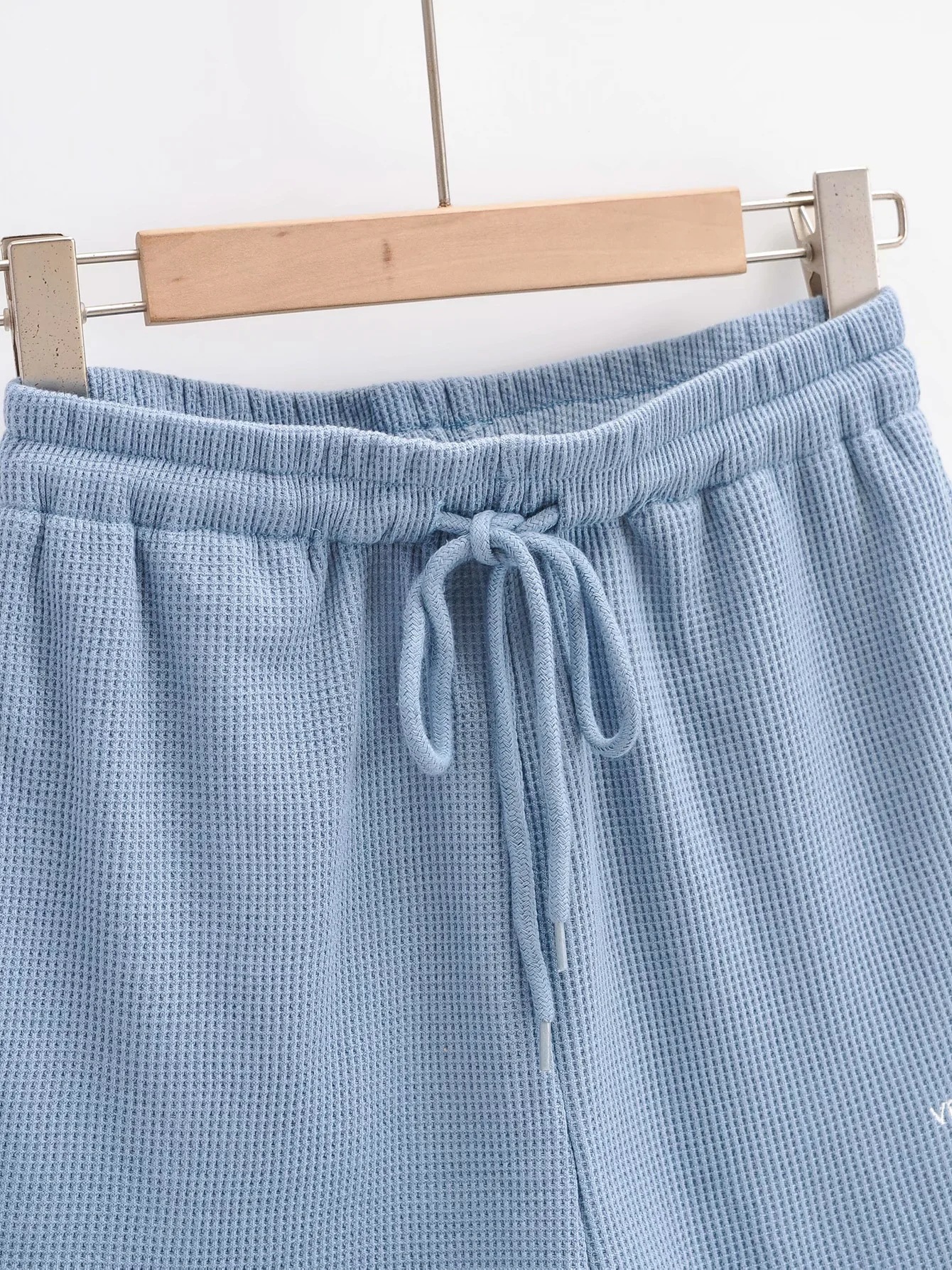 Pantalones cortos de moda con bordado de letras con cordón NSHS61809