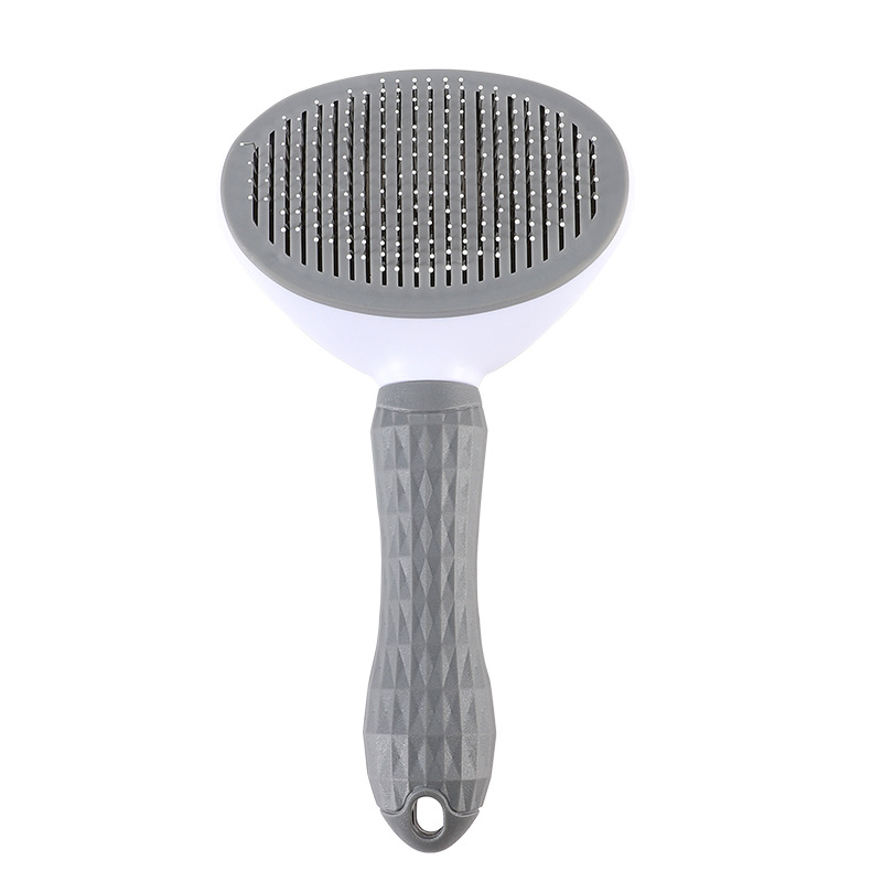 Cross-border peine para mascotas gato peine perro de un solo clic peine de eliminación de pelo automático decoloración nudo cepillo de belleza al por mayor