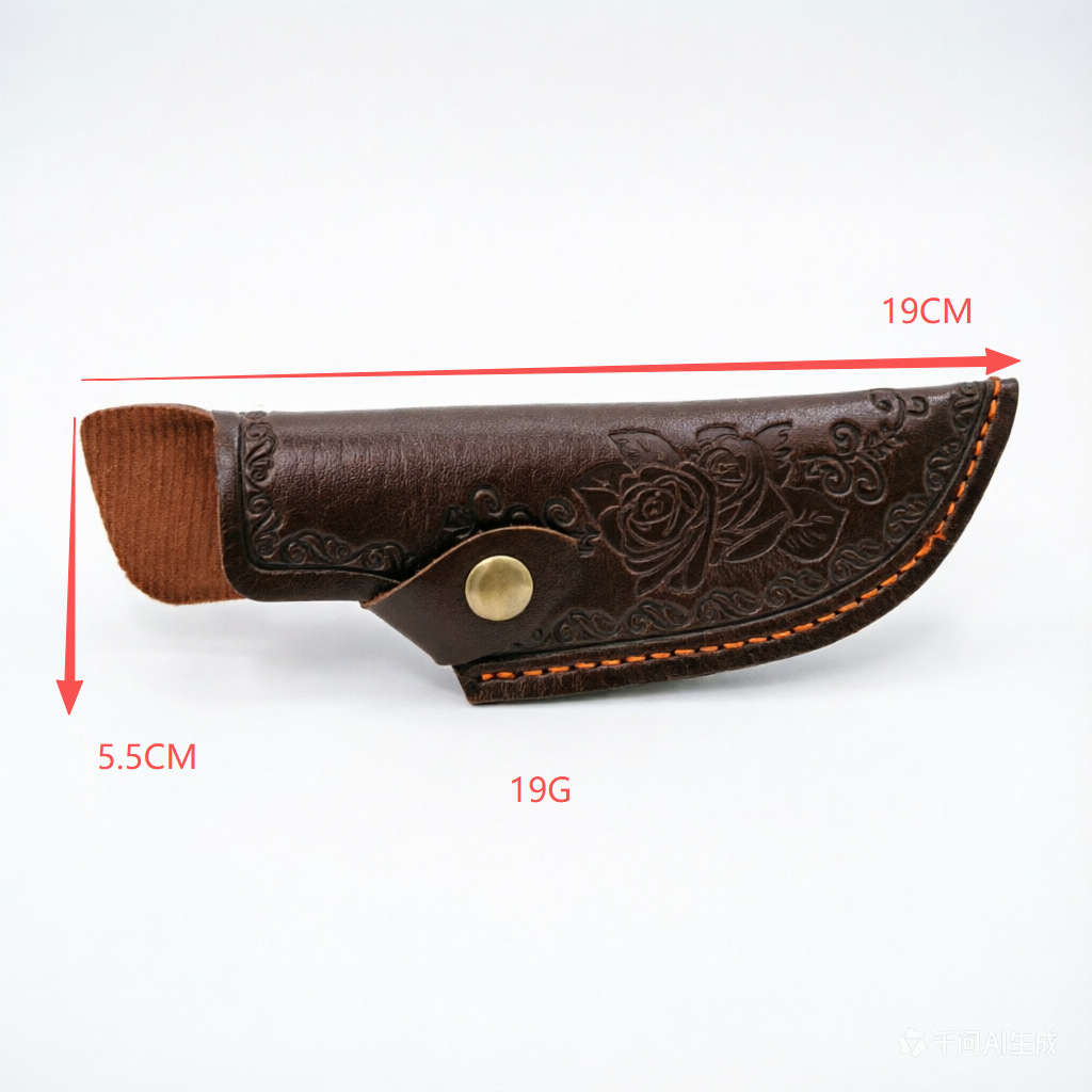 Factory stock rose pattern knife sheath, portable knife cover, knife protective cover, hand-held meat knife sheath