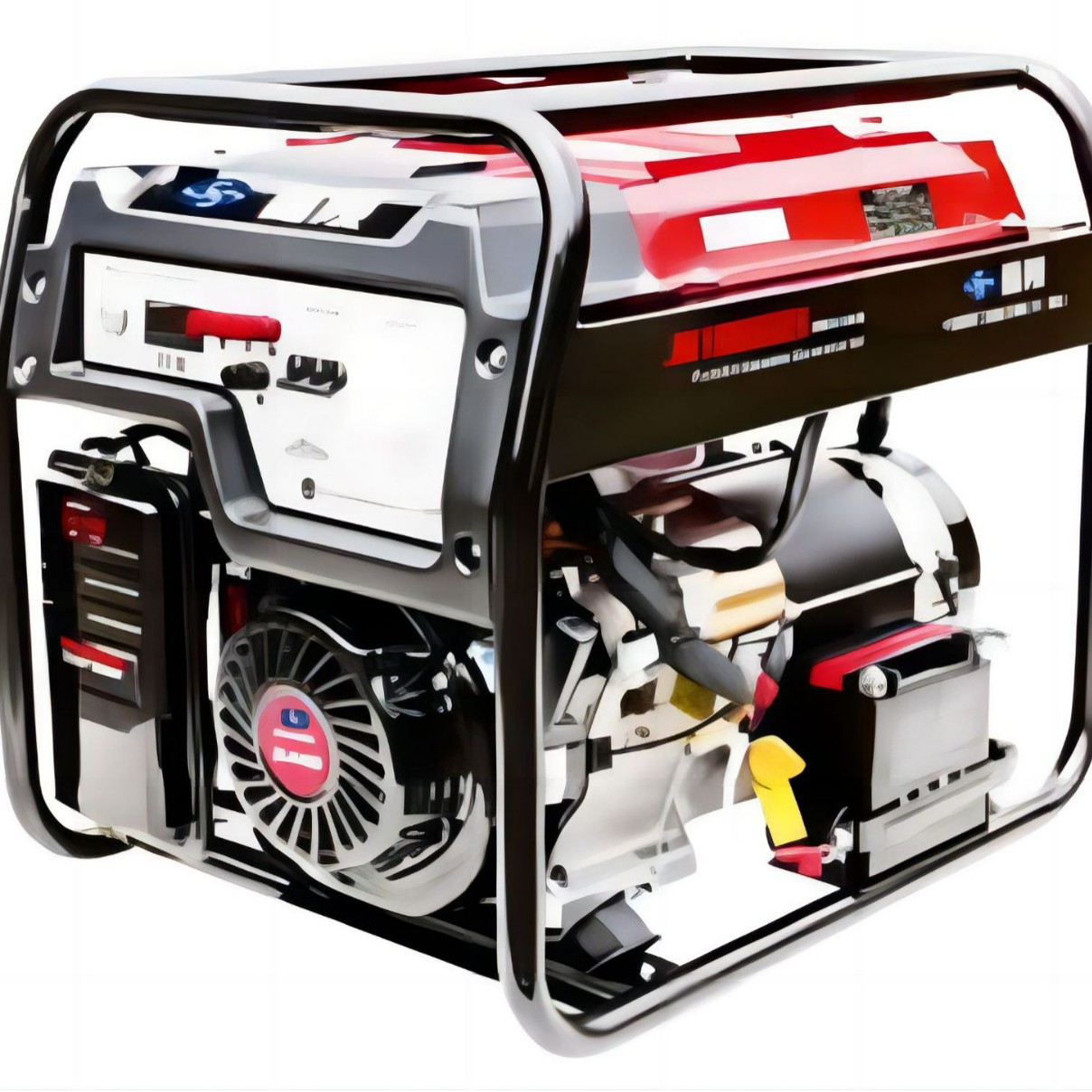 JH10000ES 嘉陵 8kw发电机大功率电启动风冷三相开架汽油发电机组