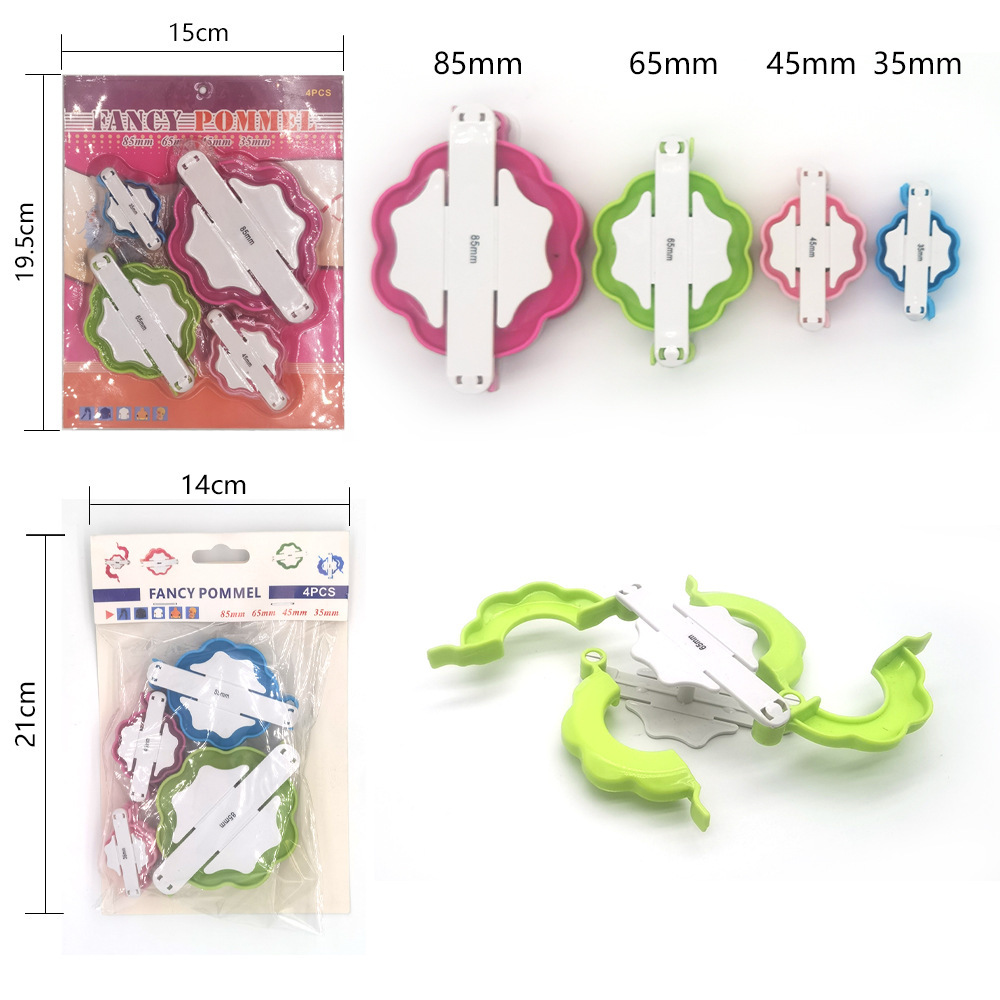 Herramientas de tejido de agujas de suéter transfronterizas, nuevo tipo de máquina de fabricación de bolas octogonal, un conjunto de 4 paquetes de plástico