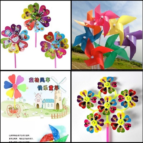 Cartoon Windmill Kindergarten Children's Activity Small Prizes Hand-Pushed Small Gift Stalls Wholesale Children's Toys