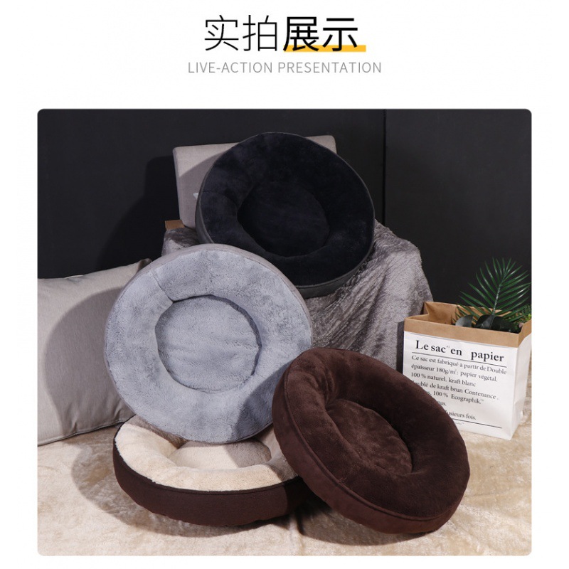 宠物床豪华猫狗床宠物靠垫床柔软宠物床长毛绒猫窝狗窝宠物垫子