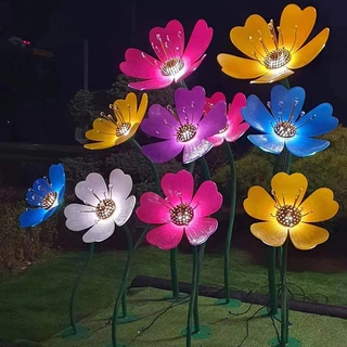 定制LED樱花灯公园旅游景区亮化景观灯户外防水广场七彩装饰灯