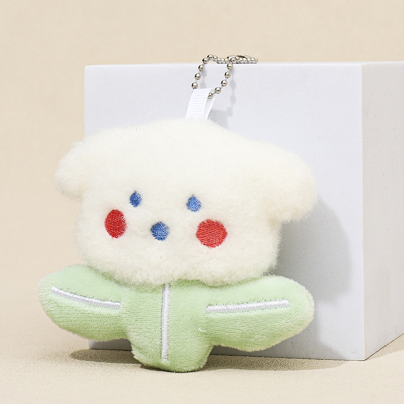 DIY handmade jewelry accessories cute cartoon flowers small bear rabbit plush toy girly heart fuzzy hair accessories