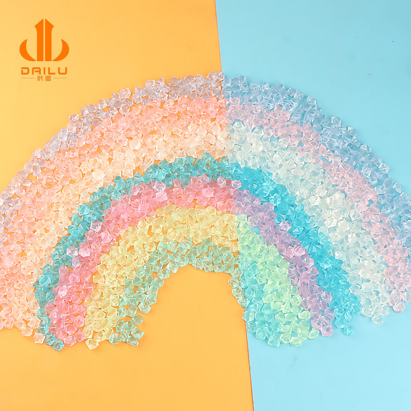 Luminous simulation ice crushing miniature resin Internet celebrity mini food model toy jewelry diy accessories small ornaments