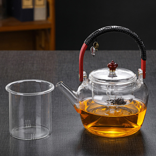Cooking tea around the stove, glass lifting kettle, thickened steaming tea kettle, electric ceramic stove kettle, household kettle, tea kettle