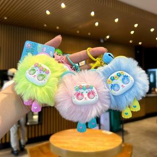 Plush Sweetheart Bear Schoolbag Pendant Doll Key Chain Doll Girl's Backpack Doll Cute Keychain Small Jewelry
