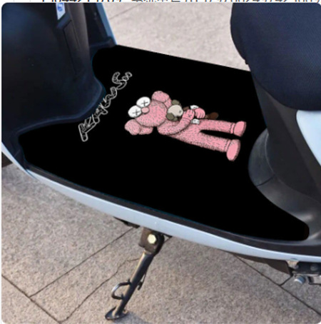 Suitable for Yadi Modern Electric Vehicle Foot Pads, Non-Slip Battery Vehicle Foot Pads, Wire Rings, Dust-Proof and Waterproof Foot Pads