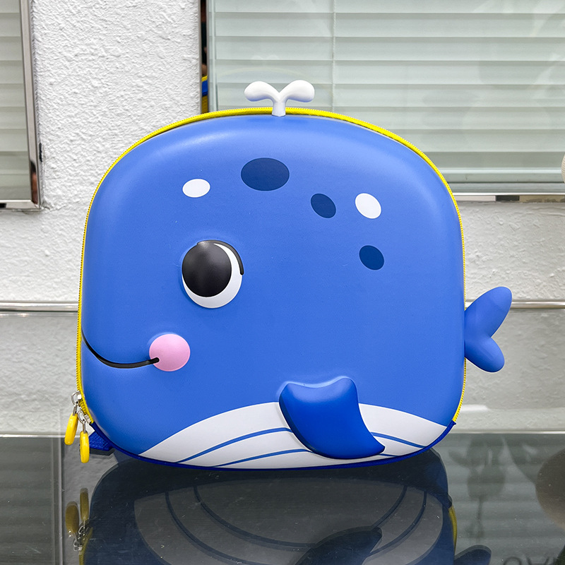 Nuevos niños de dibujos animados cáscara dura kindergarten mochila ballena bebé Eva cáscara de huevo niño niña bebé mochila
