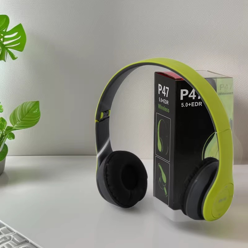 Headphone Factory P47 Bluetooth Headphones Cross-Border Hot-Selling Mobile Phone Headphones Over-Ear Wireless Bluetooth Headphones Gift