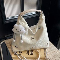 大容量包包女2024新款高級感小眾設計通勤多功能雙肩單肩斜挎背包