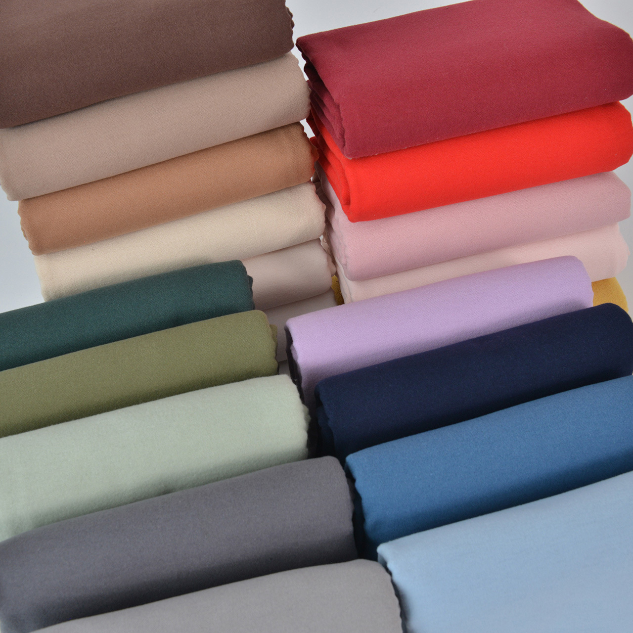 彩色纯棉布料手工服装家居服棉衣被褥全棉磨毛素色纯色棉布面料