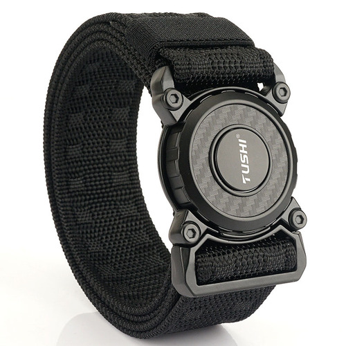 TUSHI tactical belt men's outdoor mountain climbing training multi-functional equipment workwear woven waist pants belt belt wholesale