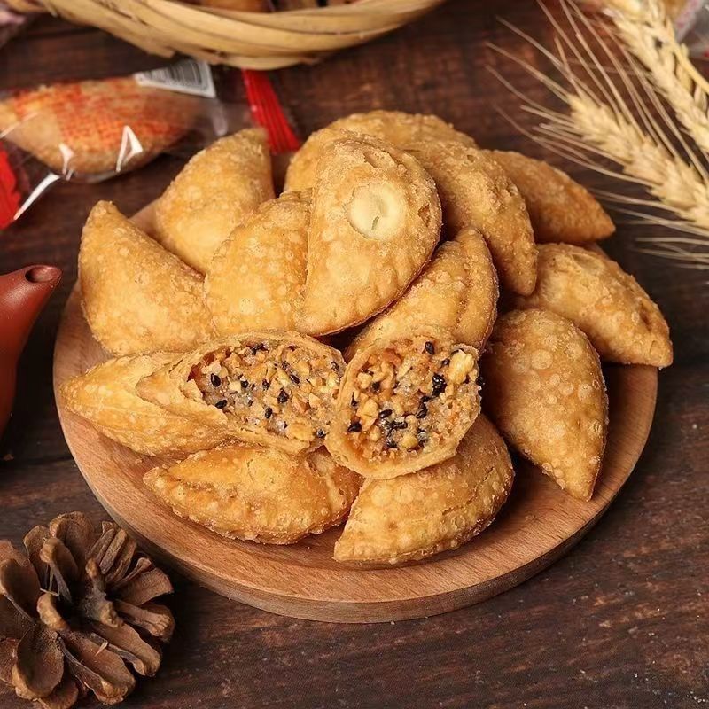 饺酥角花生夹童年怀旧传统潮汕特产油炸花生米零食手工食品跨境