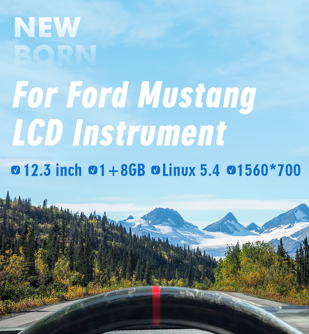 New applicable Ford Mustang Mustang2015-21 full LCD 12.3 inch smart old change new upgrade instrument