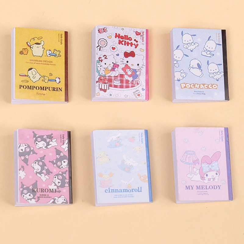 Кукольный домик, имитация мини-тетради Sanrio, тетрадь для упражнений, модель сцены, орнамент