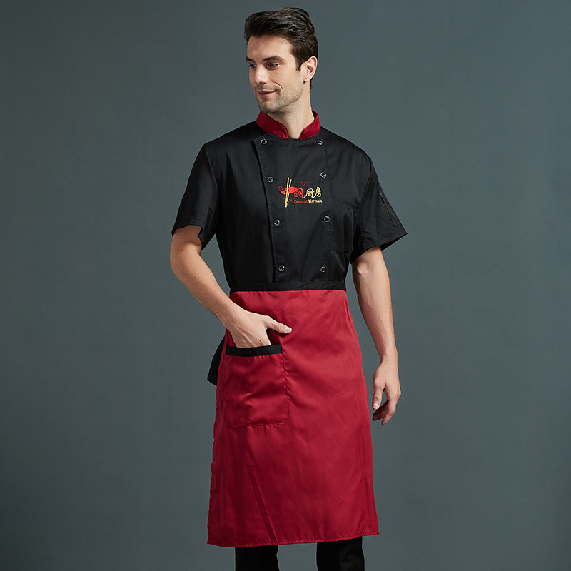 Chef ropa de trabajo manga larga Otoño e Invierno traje de los hombres restaurante trasero ropa de cocina más tamaño comedor cantina chef ropa manga corta