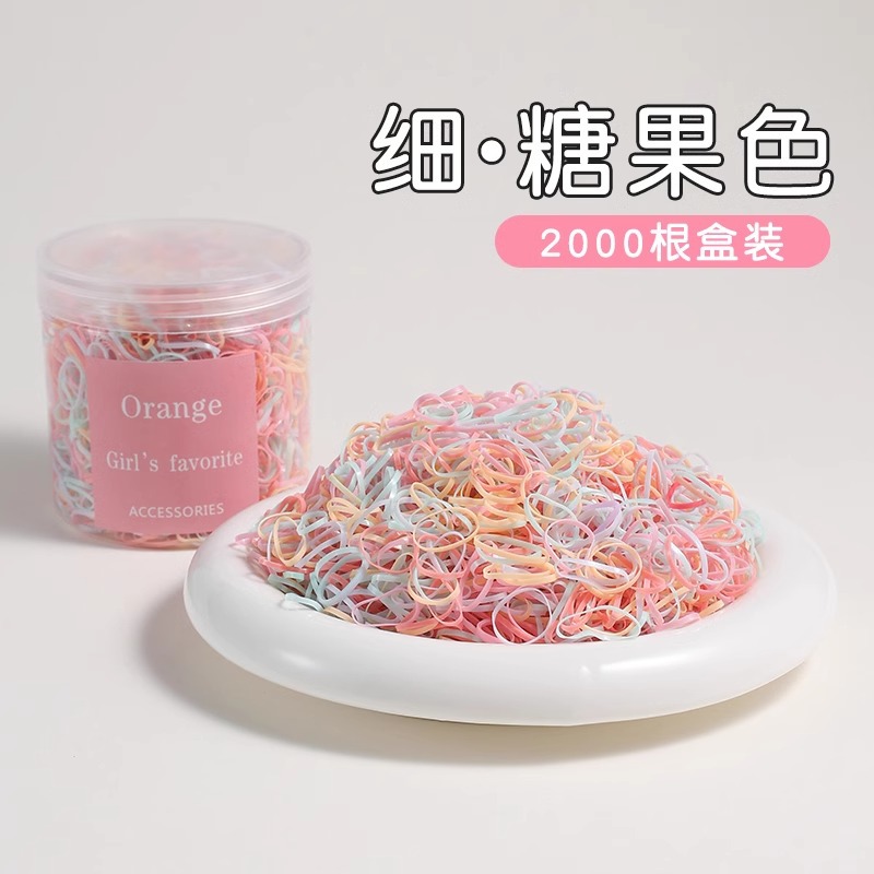 Cordón de cabello desechable para mujeres de alta calidad, anillo de cabello de alta elasticidad y duradero para niños, toque de cabello de cabello no lesionado