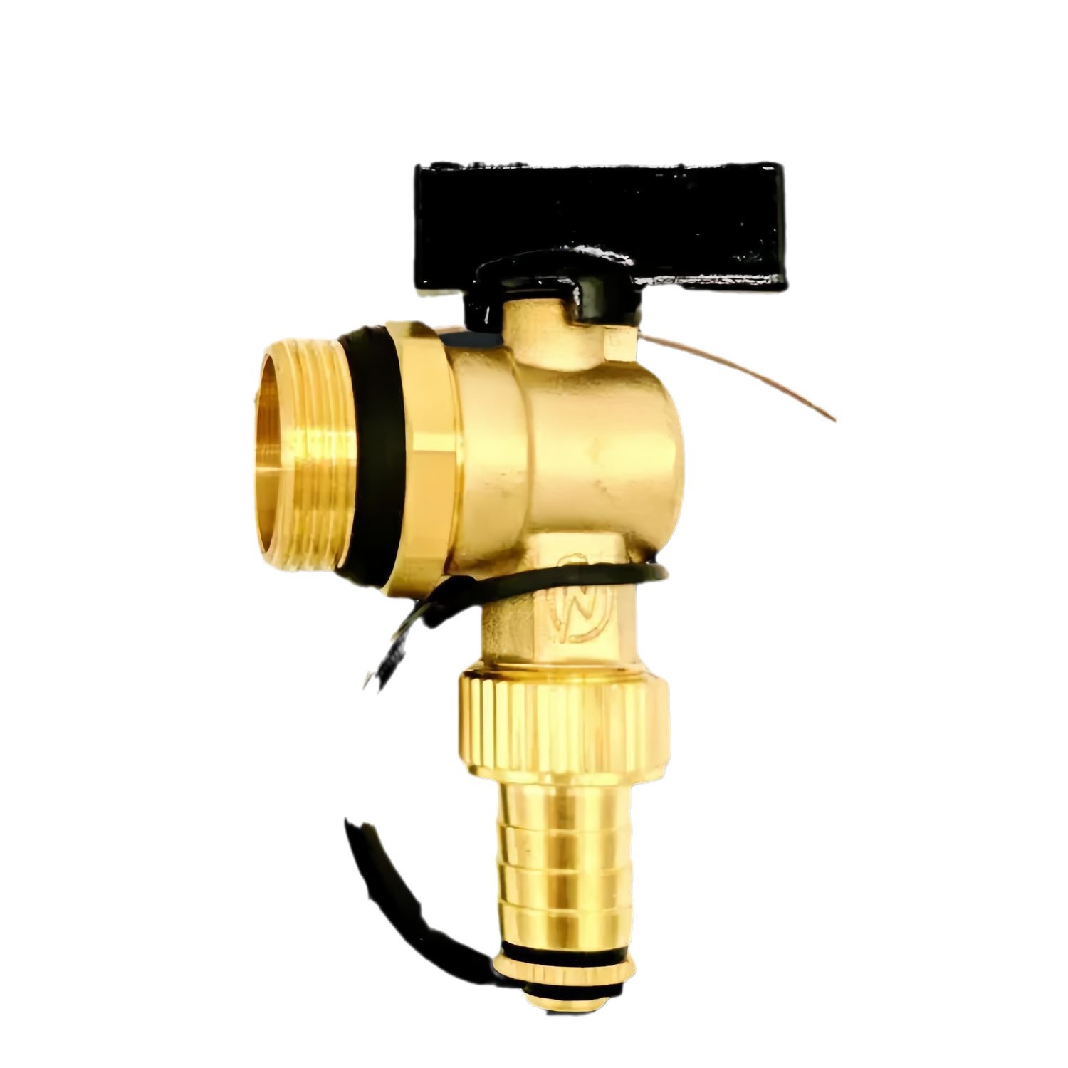 6 puntos / 1 pulgada / 1.2 pulgadas válvula de escape de calefacción de suelo de cobre cobre núcleo de bola de latón con tapones de gran flujo