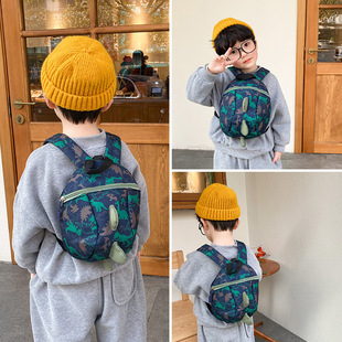 Infant Kindergarten Small Schoolbag Kidsren's Backpack 3 Years Old and 5 Years Old Girl Boy K-Style Baby Anti-Lost Back Small Fear Source Nayou
