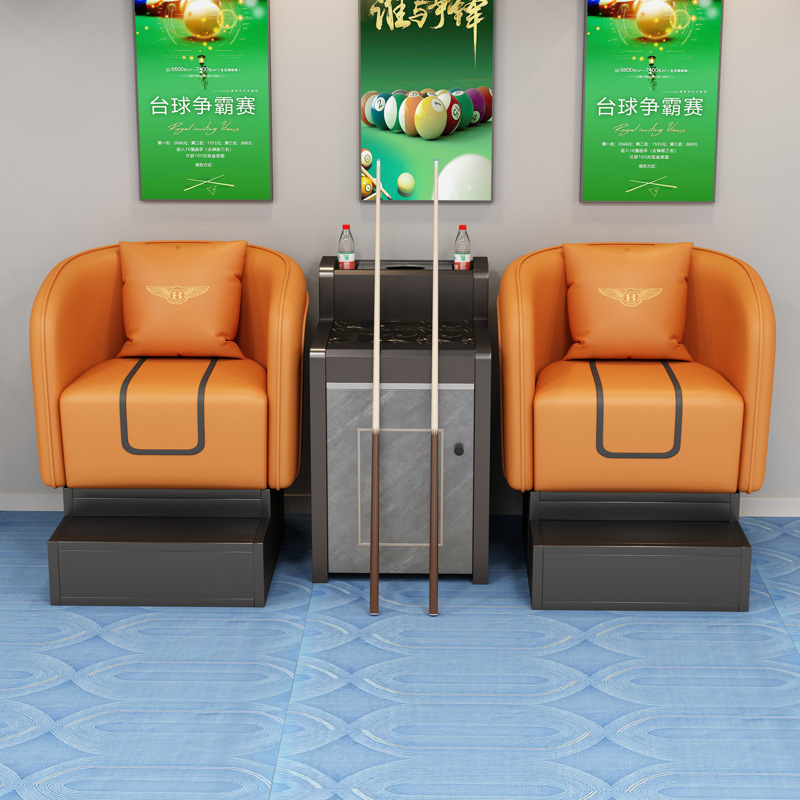 Sala de billar de alta calidad, sofá de observación de pelota, sala de billar, sofá de mesa, silla de mesa, sala de billar de autoservicio, sofá de mesa de té