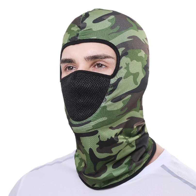 Summer Ice Silk Cycling Hood for Men and Women, Sun Protection Mask, Sports Breathable Outdoor Windproof and Dustproof Motorcycle Liner Cap