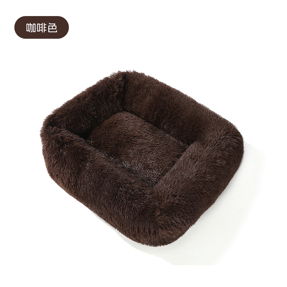 Peluche de invierno para mascotas Peluche para gatos Peluche para perros cuadrado Estera para mascotas Cama para gatos Cama para perros Productos para mascotas