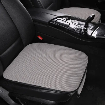 Four Seasons Pad Three-piece Seat Cushion Four - cotton-and-linen-style-gray-2-small-pads-on-the-front-suitable-for-all-seasons-with-pocket-leather-edging