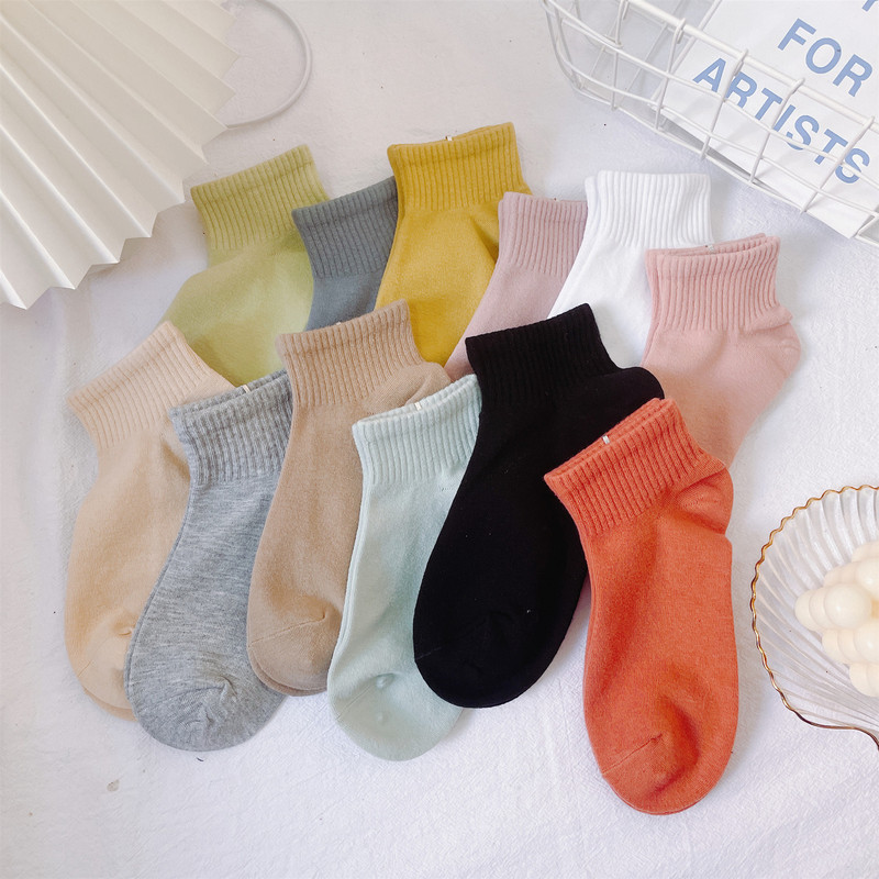 Creative Spring and Summer New High Rubber Cotton Shallow Socks Women's Cotton Low Top Boat Socks Short Socks Women's Socks Creative Spring and Summer New High Rubber Cotton Shallow Socks Women's Cotton Low Top Boat Socks Short Socks Women's Socks