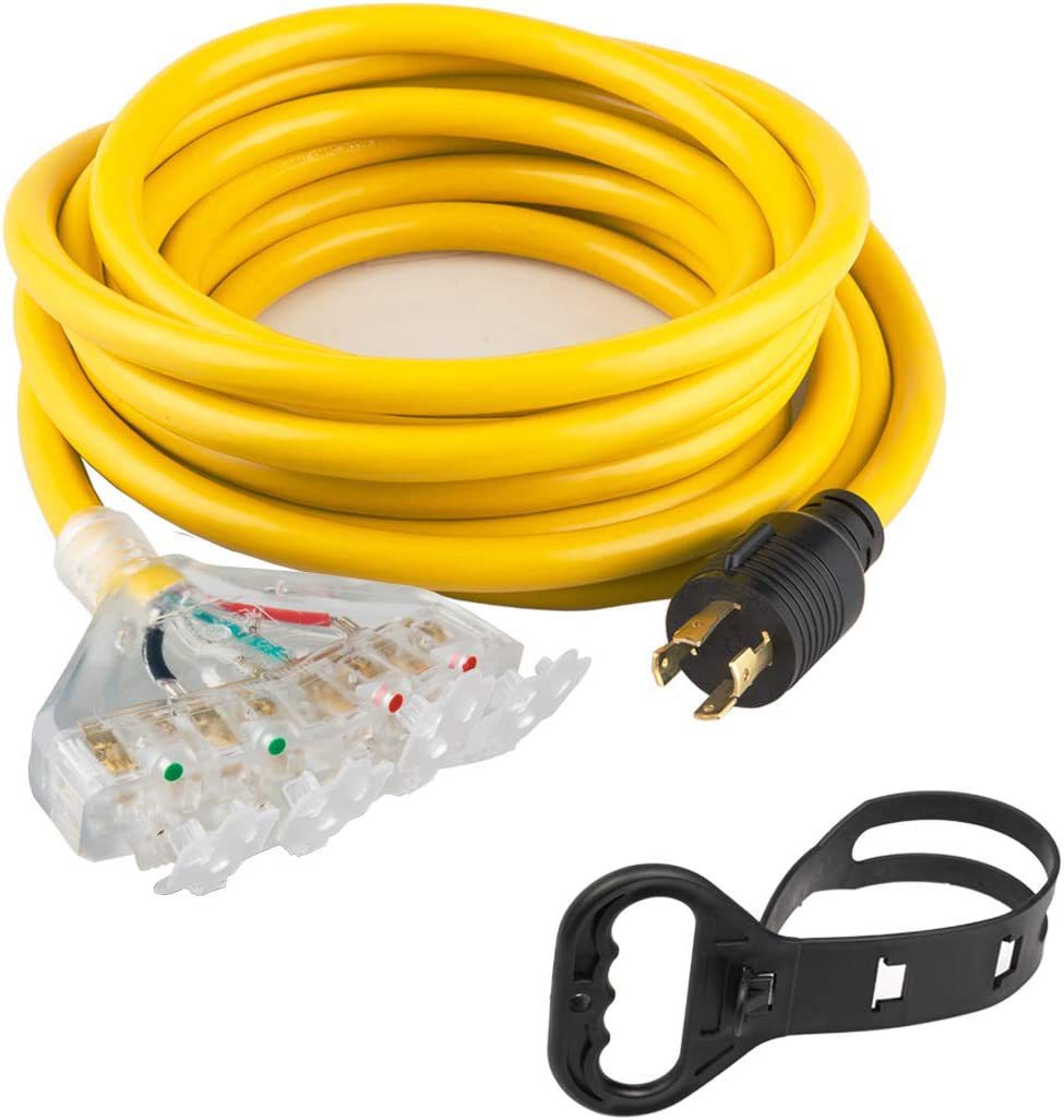 直销新款美规自锁插头公母插座三芯四芯110V/220V美标插头电源线