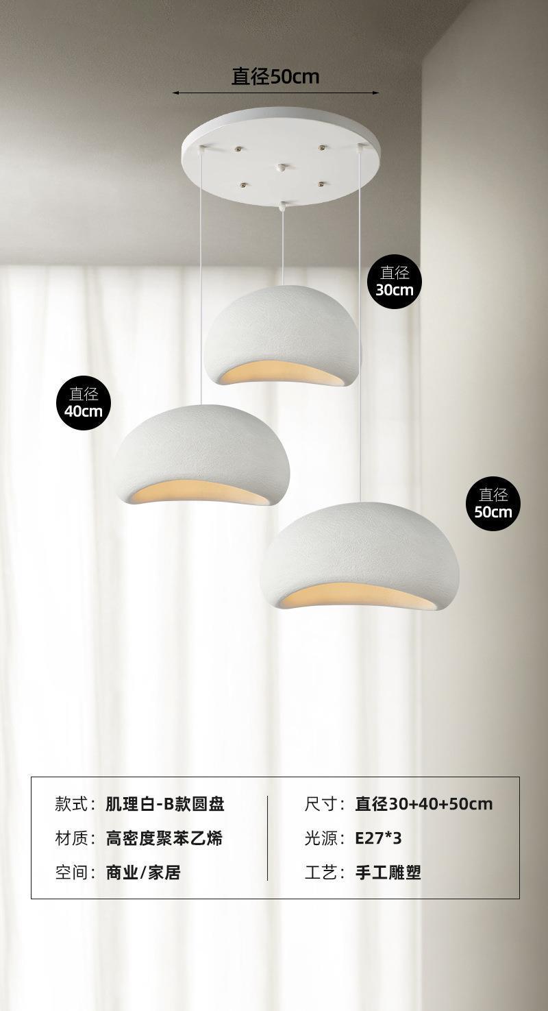 Bar, tienda de ropa personalizada, diseño silencioso, lámpara de viento, lámpara de vivienda, iluminación, lámpara de viento, crema, lámpara de candelabro de tres cabezas, restaurante