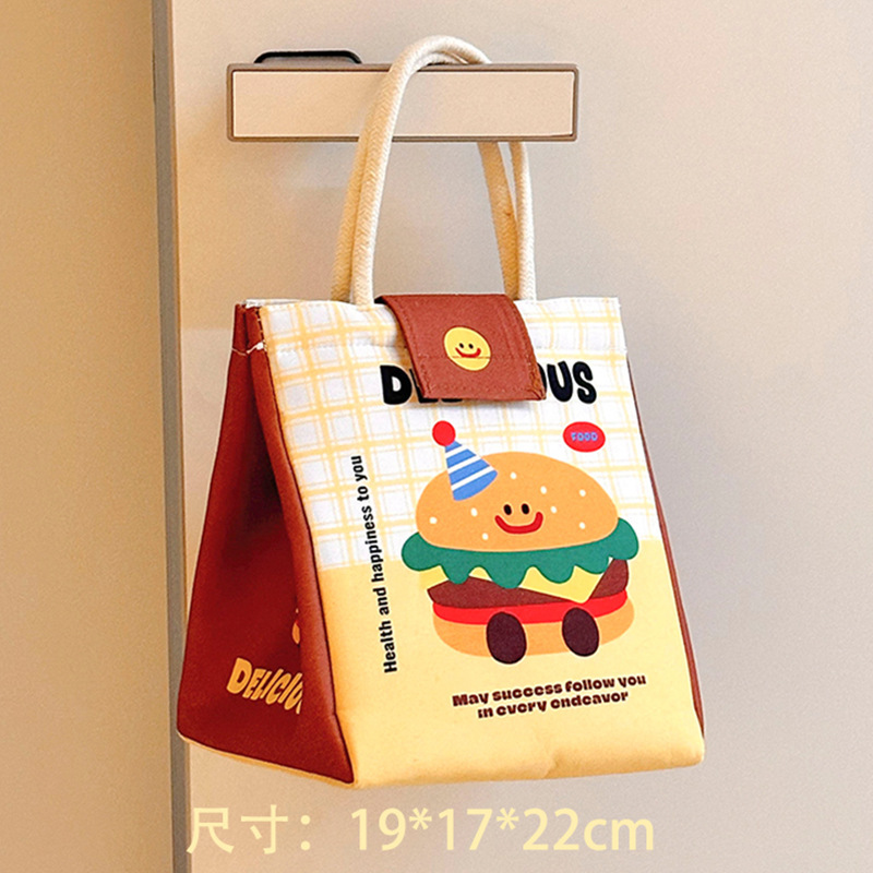 可爱饭盒袋手提包学生上班族早餐包保温袋便携加厚午餐带饭便当包|undefined
