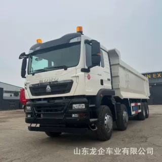 出口重汽豪沃TX371马力工程自卸车8x4后翻自卸车矿石渣土运输货车