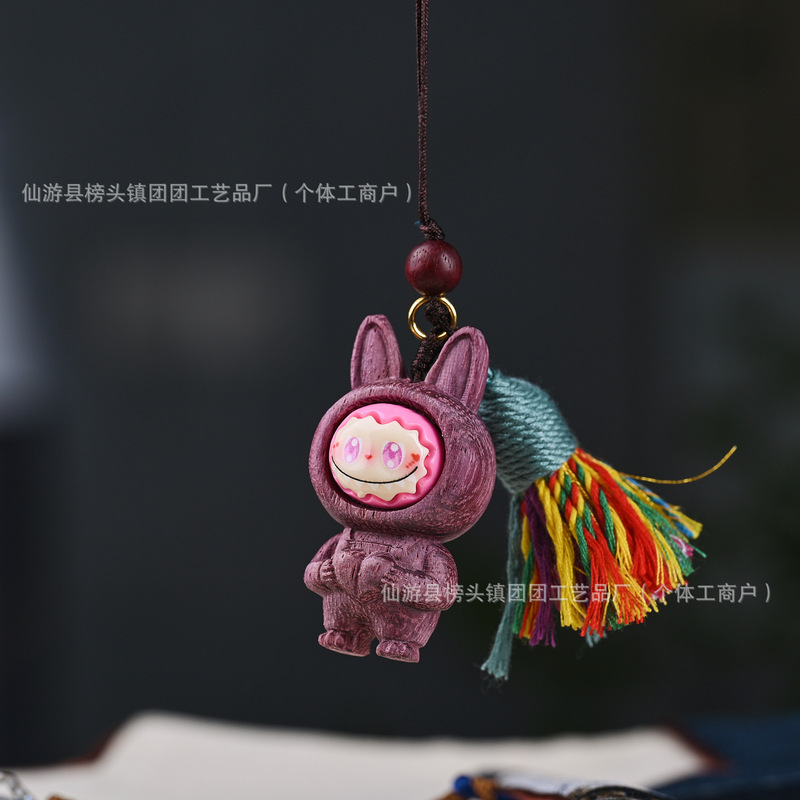 ゴールデンサンダルウッドカボチャラブブ文遊びブレスレットブレスレットファッションジュエリーアクセサリーホームオフィスデスクかわいい小さな装飾品|undefined