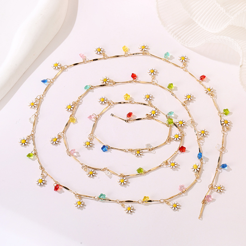 7g Weight Chain Jewelry Making Type DIY Jewelry Accessories, Bracelets, Necklace Classification 1 Piece Quantity Metal Material Star, Flower Pattern Women's Gender Simple Style, Korean Style Style Enamel, Plating Craft 1 Piece Star Flower DIY Jewelry Accessories Bracelets Necklace Metal Enamel Women's Simple Style Korean Style DIY Jewelry Accessories Bracelets Necklace 13