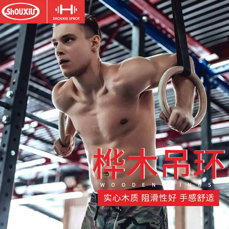 吊环健身家用引体向上成人体操悬挂训练室内街健拉伸运动牵引器材